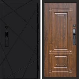 Входная дверь Termo-door ЛУЧИ BLACK с электронным замком Мадрид Дуб