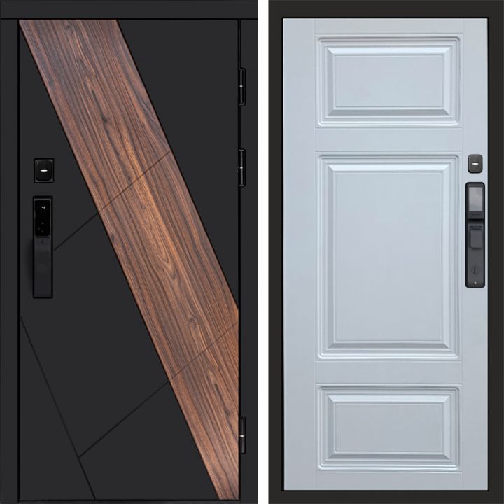 Входная дверь Termo-door НОВА с электронным замком Лион Белый Софт