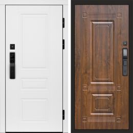 Входная дверь Termo-door ОРЕГОН WHITE с электронным замком Мадрид Дуб