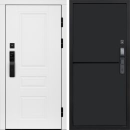 Входная дверь Termo-door ОРЕГОН WHITE с электронным замком Нео Black