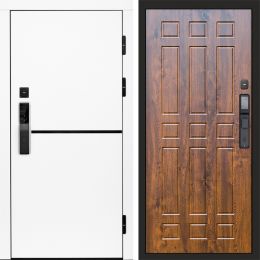 Входная дверь Termo-door ТРЕНД WHITE с электронным замком Спарта дуб