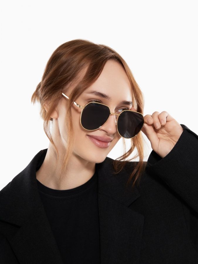 Очки солнцезащитные uv 400, дужка 13 см, ширина 12.5 см, линза 5.1 х 5.4 см