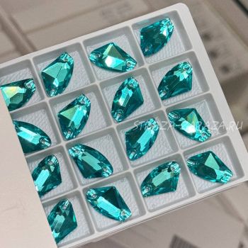 K9 Luxe Пришивные Стразы Aqua_Mint Галактик 12*19 мм