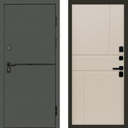 Входная дверь Termo-door Тренд Грин Горизонт Слоновая Кость