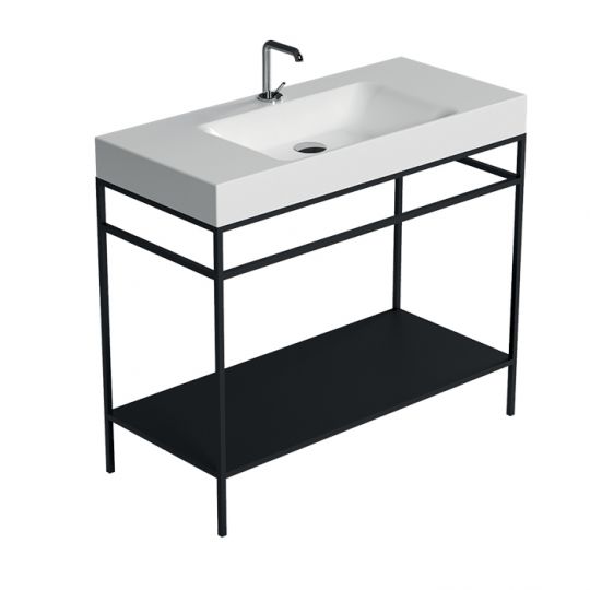 Консоль с раковиной Kerasan Cento 924031 50Х40 с полкой схема 5