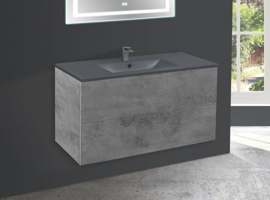 Тумба под раковину Vincea Mia MC100 VMC-2MC100GW 100Х46 с ящиком схема 12