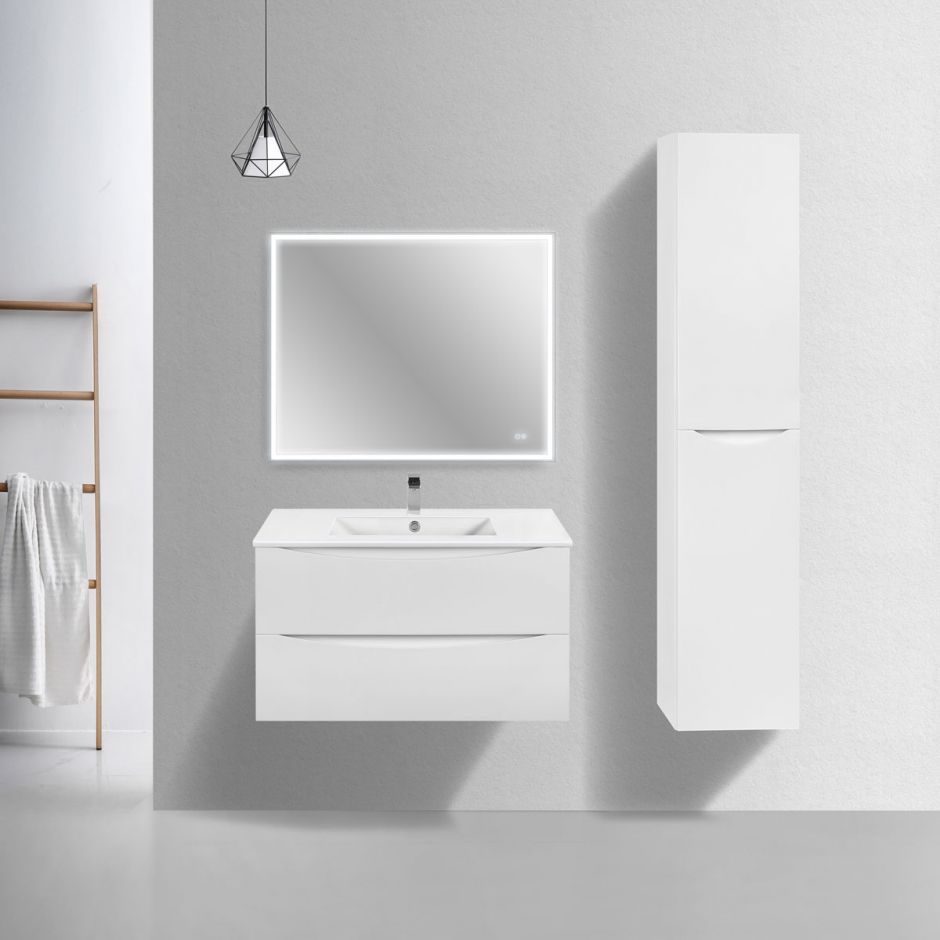 Изображение Тумба под раковину Vincea Mia Slim MC900S1 VMC-2MC900S1GW 90Х39 с ящиками