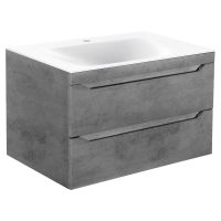 Тумба под раковину Vincea Fine F800 VMC-2F800GW 80Х46 с ящиком схема 8