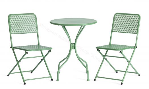 Стул Secret De Maison Villa стальной сплав, зелёный