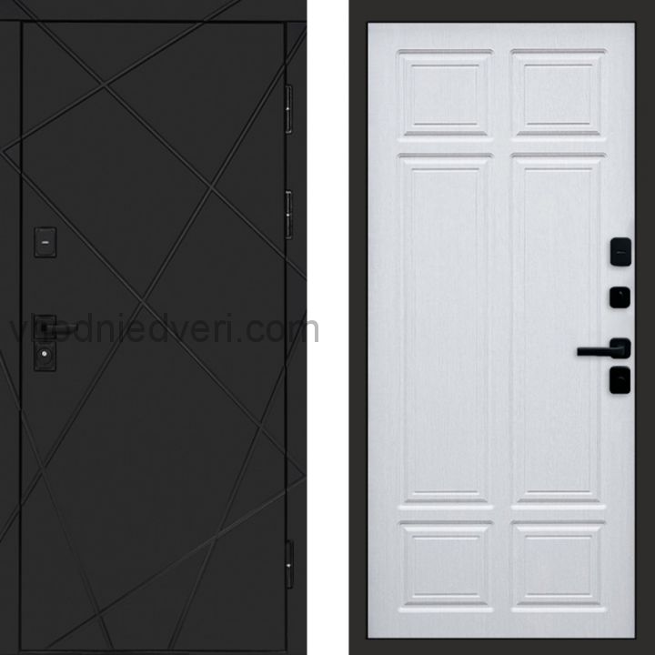 Входная дверь Termo-door Лучи Black - Лиственница премиум