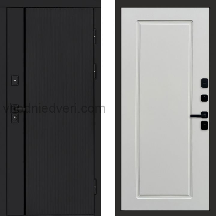 Входная дверь Termo-door Урбан Black - Гранд Слоновая кость