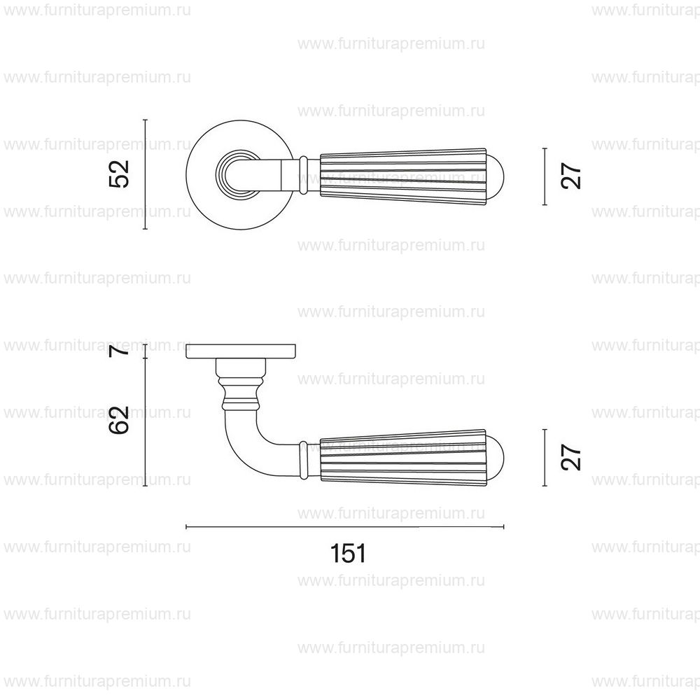 Ручка Aprile Utrica R 7S