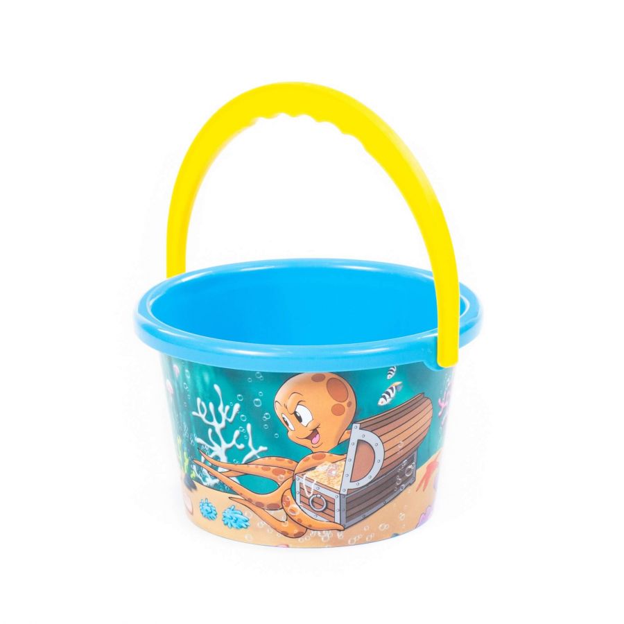 Ведро среднее с наклейкой