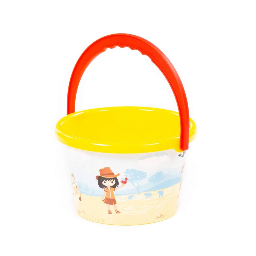 Ведро среднее с наклейкой