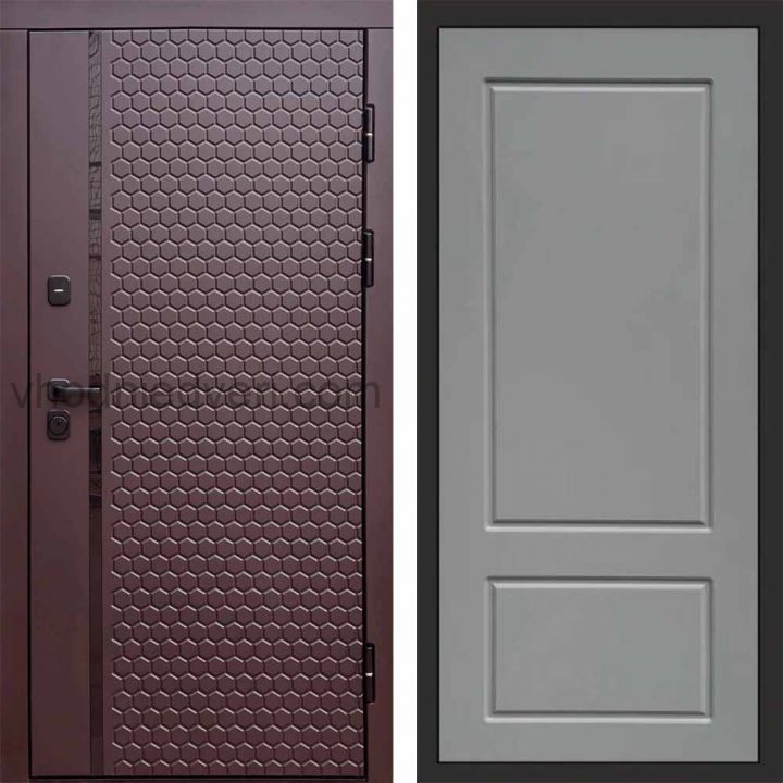 Входная дверь Termo-door Simple Шоколад - Марсель Грей софт