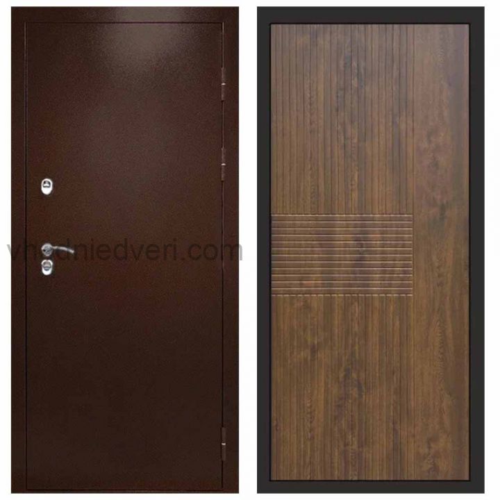 Входная дверь Termo-door Техно Медь - Мастино Дуб