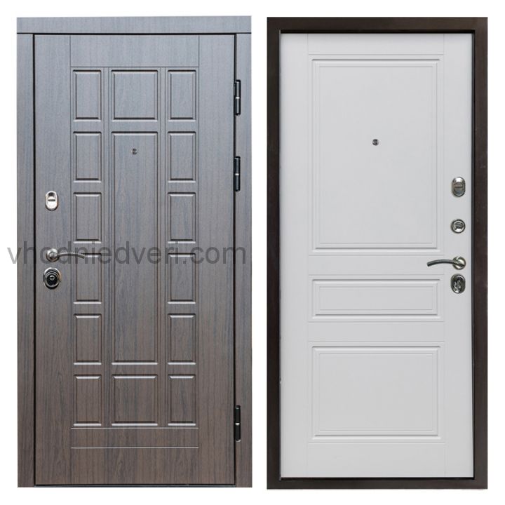 Входная дверь Termo-door Виргиния Венге - Классик Белый софт