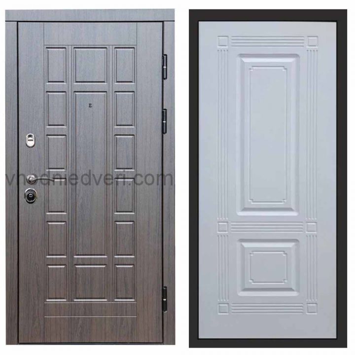 Входная дверь Termo-door Виргиния Венге - Мадрид Белый софт
