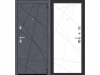 Входная Дверь el’PORTA (Portika) Porta R-3 15/15 Graphite Art/Super White 2 Замка с Ночной Задвижкой 980х2050мм Левое Открывание / Портика 0319-0071.