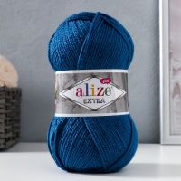 Пряжа для вязания спицами, крючком ALIZE, Extra, 100% акрил, 220 м/100 г, (409 джинс)