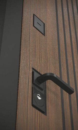 Входная дверь Бункер BN 02 - 03 Орех бренди