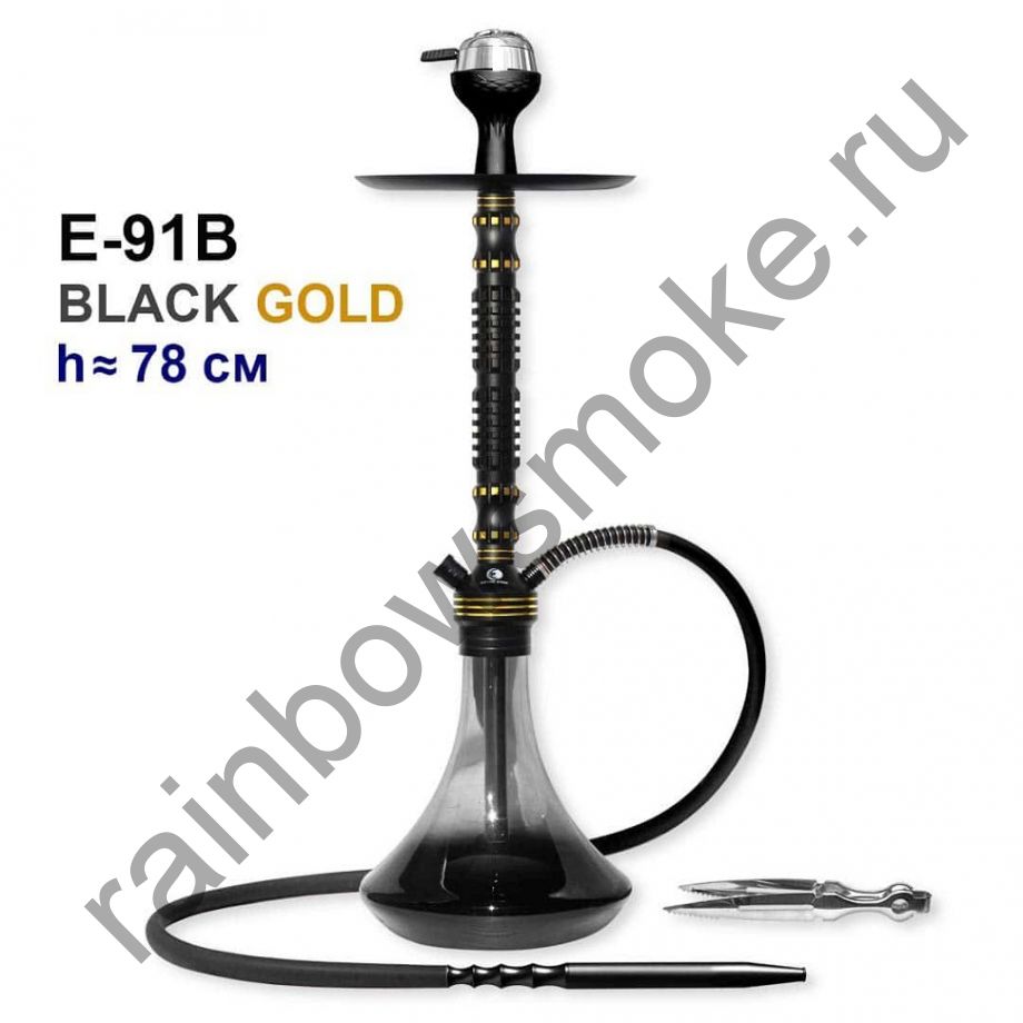 Кальян 7 Star E-91B Black Gold 78см