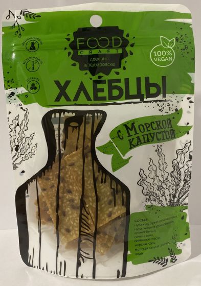 Хлебцы с морской капустой, 90 г