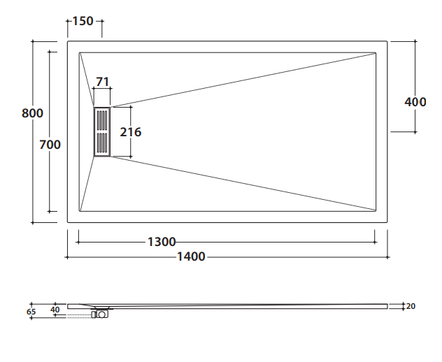Globo душевой поддон DP214080 80х140 ФОТО