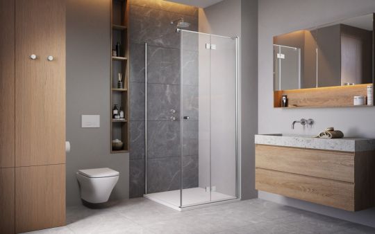 Душевой уголок со складной дверью Radaway Essenza KDJ B 100 х 80 см схема 2