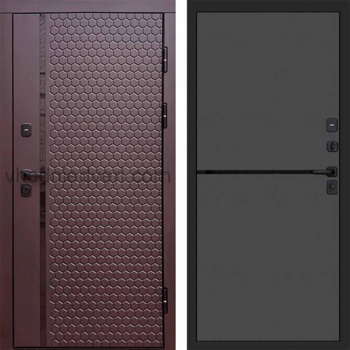 Входная дверь Termo-door Simple Шоколад - Нео Графит