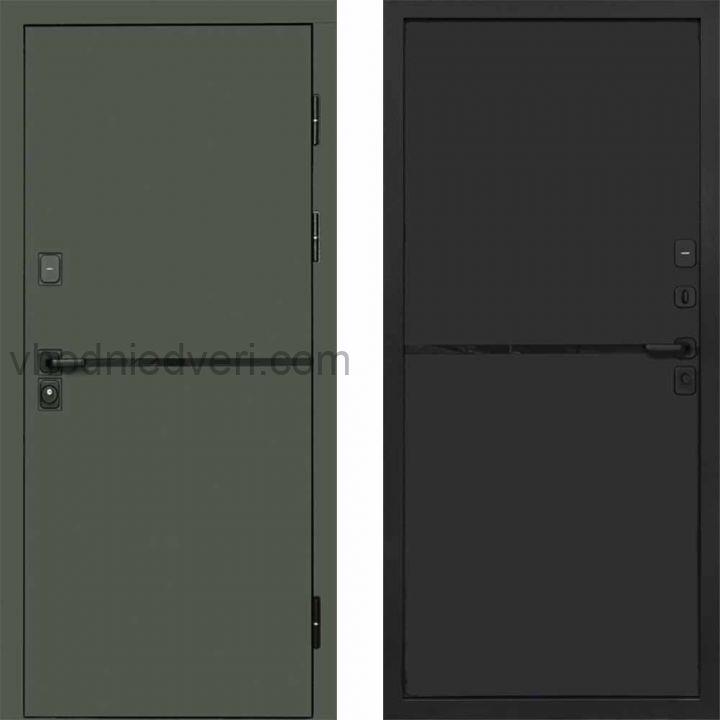 Входная дверь Termo-door Тренд Грин - Нео Black