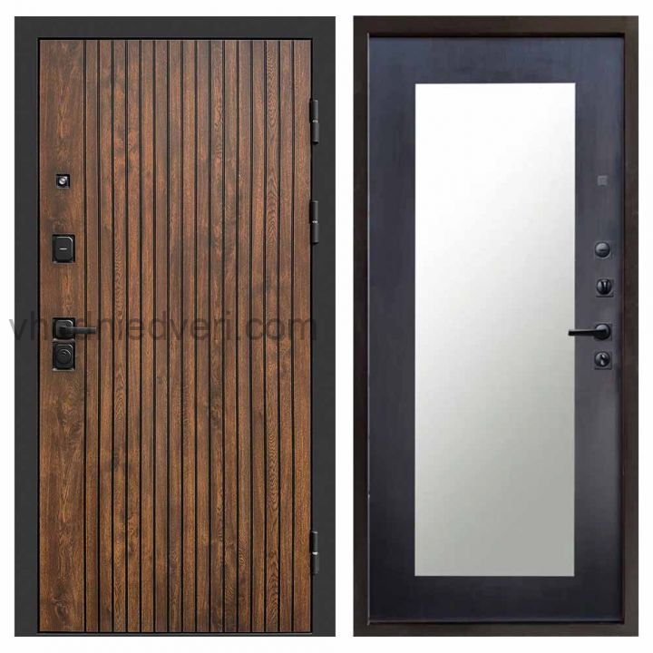 Входная дверь Termo-door Твист Дуб style - Зеркало триумф Венге