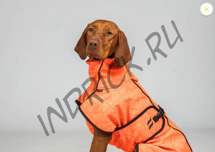 Непромокаемая дышащая попона для собак Bark Back on Track на флисе сигнальный оранжевый