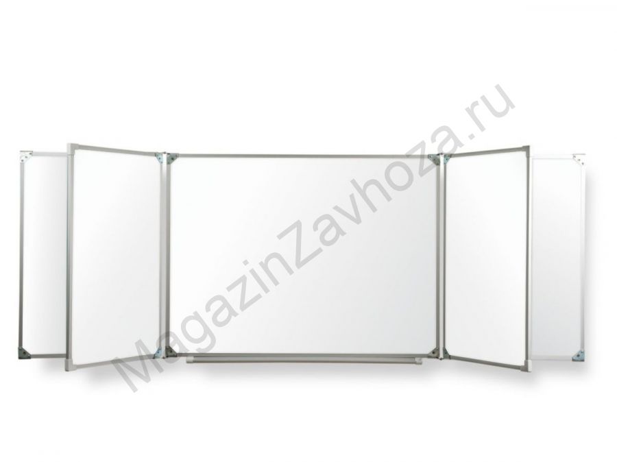 Пятиэлементная магнитная эмалированная школьная доска 2000х750 (маркерная)