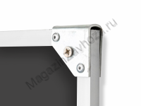 Одноэлементная магнитная полимерная школьная доска 2800x1000 чёрная