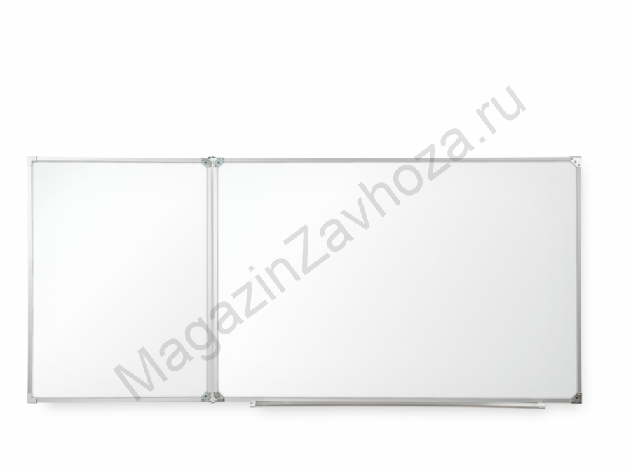 Двухэлементная(Л) магнитная полимерная школьная доска 1500х750 (маркерная)
