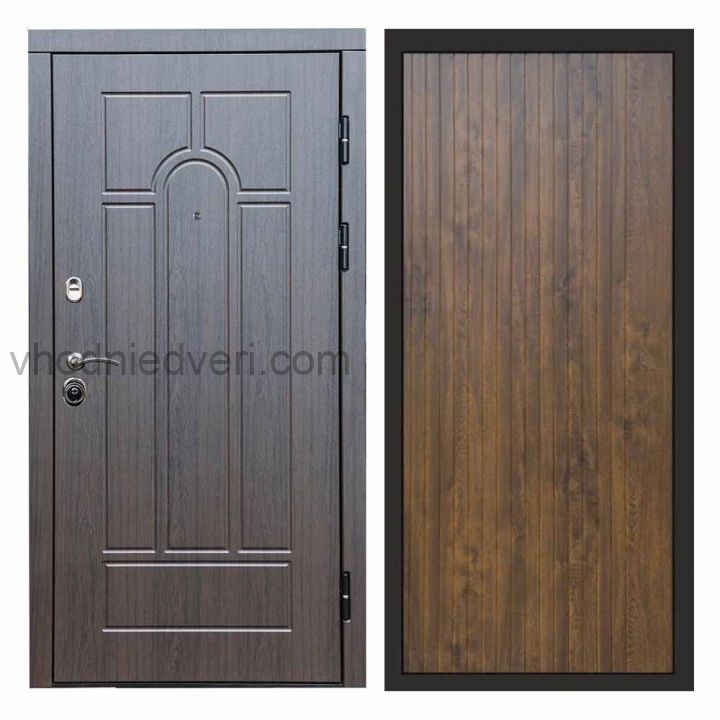 Входная дверь Termo-door Премиум винорит Модена Венге с терморазрывом - FLAT Дуб