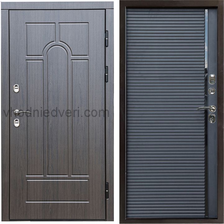 Входная дверь Termo-door Премиум винорит Модена Венге с терморазрывом - Porte black