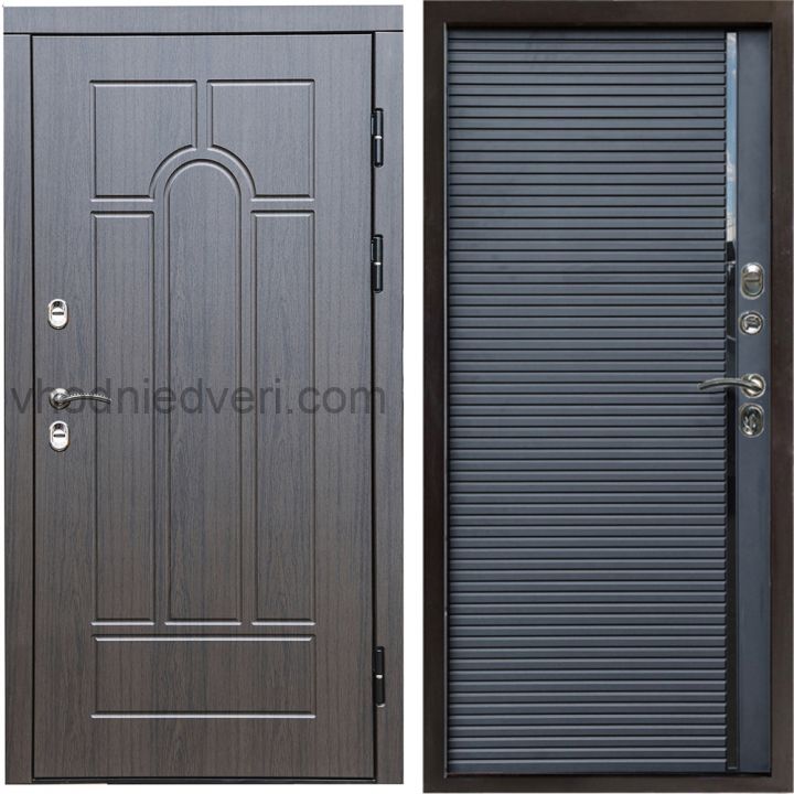 Входная дверь Termo-door Премиум винорит Модена Венге с терморазрывом - Porte black