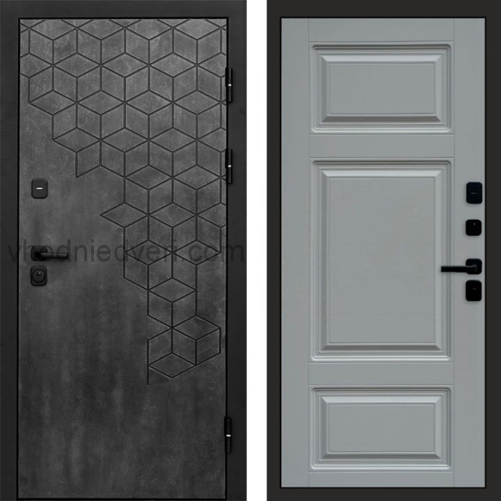 Входная дверь Termo-door Спейс Бетон патина - Лион Грей софт