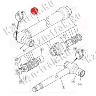 Гидроцилиндр ковша (115Х85) (после 10/04/2009) [332/J8010], предназначенный для JCB JS200W 