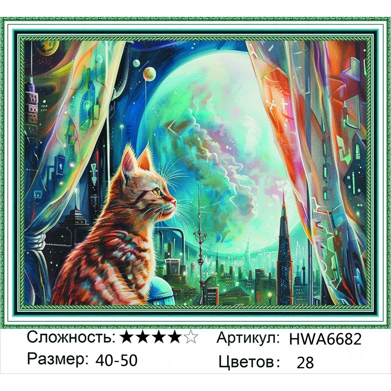 Алмазная мозаика на подрамнике HWA6682