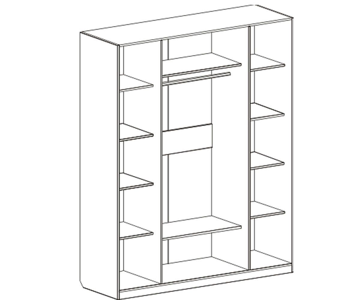 Николь Шкаф 4х дверный