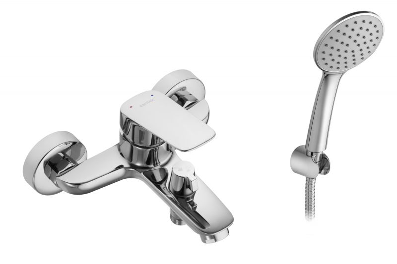 Смеситель Santek Таос для ванны с душем, с аксессуарами, хром, WH5A10009C001