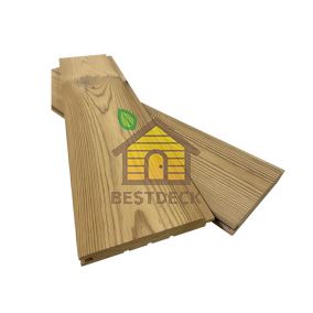 Вагонка Термо-сосна брашированная STS профиль