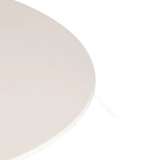 Стол DIAMANTE круглый бук, мдф, шпон дуба, 100 х 100+30 х 75 см, Ivory white