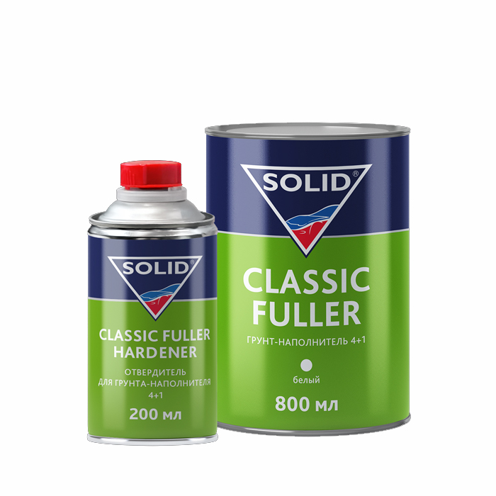 Solid Classic Fuller HS (800+200 мл) -  грунт-наполнитель 4:1 (комп.), цв: белый