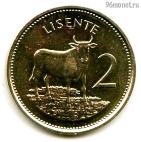 Лесото 2 лисенте 1992 немагнит