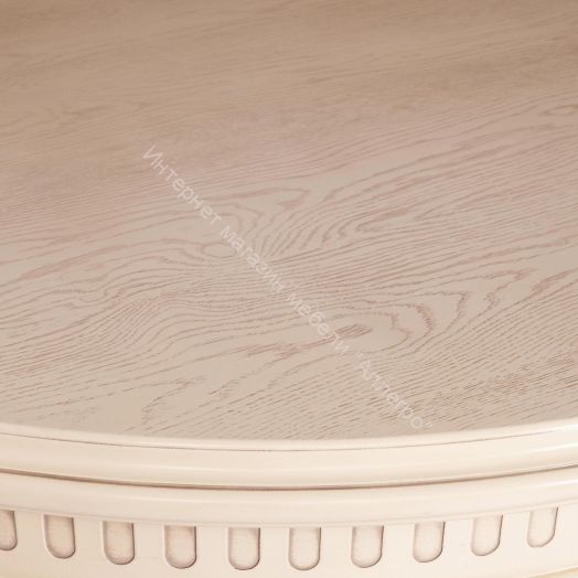 Стол VERSAL овальный бук, мдф, 300 (350/400) х 110 х 78 см, бежевый патина