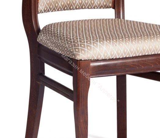 Стул VERSAL мягкое сидение бук, 51х48х106 см, Tobacco, жаккард коричневый